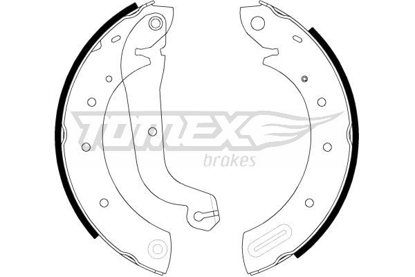 Obrázok Sada brzdových čeľustí TOMEX Brakes  TX2160